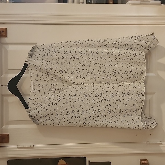 Mango outlet Printed puff sleeve blouse - Picture 9 of 9